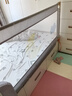 M-CASTLE床围栏婴儿童床上挡板宝宝床边防摔床护栏三面拼接防夹防掉床围挡 银河灰 单面装 1.8米 实拍图