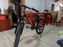 凤凰（Phoenix）儿童自行车山地车男女学生脚踏车6-15岁童车 霸道 黑红色 22寸 实拍图