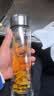 苏泊尔（SUPOR）玻璃杯抗菌泡茶杯一键开盖商务双层茶水分离杯男士车载水杯 实拍图