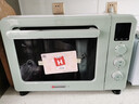 海氏（Hauswirt）C40三代电烤箱家用专业烘焙多功能大容量发酵一体机食品级搪瓷内胆智能菜单 湖水绿 40L 实拍图
