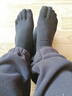 浪莎袜子男纯棉五指袜男士运动休闲中筒袜全棉舒适分趾吸汗干爽棉袜 实拍图