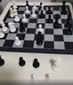 友邦（UB） 国际象棋黑白磁性折叠便携成人儿童学生教学用棋4812B-C(大号) 实拍图