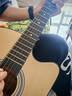 维卡斯（WEIKASI）民谣吉他初学者木吉他单板新手入门练习琴guitar吉它学生男女乐器 38英寸原木色+礼包【初学推荐】 实拍图