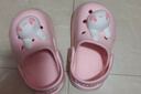 牧童儿童拖鞋夏男宝宝洞洞鞋软底女童卡通洗澡婴幼儿家居鞋萌兔粉160 实拍图