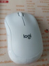 罗技（Logitech）M221 轻音鼠标 无线鼠标 办公鼠标 对称鼠标 带无线微型接收器 米白色 实拍图