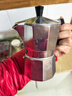 天喜（TIANXI）摩卡壶家用意式煮咖啡器具手磨咖啡机手冲浓缩萃取户外咖啡壶 银色-140ml 单阀 实拍图