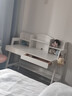 芈迪【京东快递】实木学习桌儿童书桌书架一体桌写字桌中小学生课桌椅 白色单桌【甄选实木】 120*60*110cm【加厚升级】 实拍图