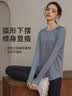 雪茜曼（XUEXIMAN）瑜伽运动上衣女长袖T恤瑜伽服宽松透气跑步健身服显瘦春秋健身衣 实拍图