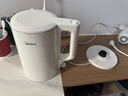 美的（Midea）电热水壶家用烧水壶泡茶0涂层食品级304不锈钢自动断电双层防烫全钢无缝1.5L大容量 MK-HJ1566 实拍图