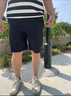 安踏（ANTA）速干裤丨运动短裤男夏季冰丝凉感五分裤男士吸湿跑步训练休闲裤子 【吸湿速干科技】基础黑7501-3 XL (180) 实拍图