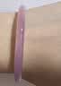 周六福冰粉玉髓手镯圆条叮当镯送女友 生日礼物 J1013680 58mm  实拍图