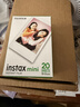 富士instax miniSE 一次成像拍立得相机 旅行 智能 拍照  送女生 生日礼物 代写贺卡 白色 套餐2：官配内容+白边20张+硅胶套 实拍图