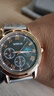 正品男士手表高档休闲石英表简约气质男表皮带高颜值罗马时尚腕表 咖啡色指挥官款 实拍图
