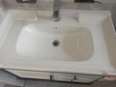 摩坦（MOTAN）一体陶瓷盆半嵌入式台中盆单盆洗面盆洗脸盆台盆艺术盆方形洗手盆 80*47单盆（下水件+胶） 实拍图