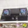 美的（Midea）【液化气/煤气罐】燃气灶双灶家用5.0KW大火力黑晶宽面板台嵌两用双灶Q330 实拍图