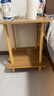 逸朗德（YILANGDE）简易床头柜小型卧室现代简约迷你床边柜收纳架储物柜子置物床头桌 浅胡桃色双层40*40*53cm 实拍图