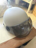 轩沁轩香电动车头盔骑行男女士半盔摩托车电瓶车春夏天遮阳防晒帽四季通用盔3c认证雾天用安全帽 灰色茶短【升级3C款】 均码 实拍图