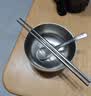 美厨（MAXCOOK）纯钛碗汤碗 筷子勺子饭碗面碗双层隔热餐具 3件套MCTZ7948 实拍图