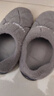 俞兆林棉拖鞋男女居家用室内简约保暖毛绒包跟防滑棉鞋 YI004 实拍图