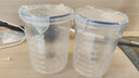 塑料密封罐干货罐茶叶家用通明罐子厨房五谷杂粮收纳盒储物罐子 密封罐 2个 1000ml 实拍图