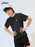 亚瑟士（asics）26年夏季新款飓风秒干吸湿排汗轻薄透气男女儿童运动短袖T短裤 黑色-短袖 150 实拍图