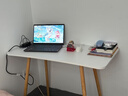 家用电脑桌女生卧室学生学习书桌写字书桌简易出租房屋办公 100*50cm白色【15MM加厚桌面】 实拍图