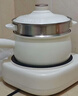美的（Midea）电煮锅 小电锅 电蒸锅 电火锅 电热锅 分体式可拆洗 2.6L学生宿舍多功能锅 泡面锅 XZC2061 配蒸笼 实拍图