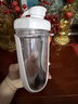 贝瑟斯 摇摇杯水杯运动健身水杯奶昔杯子代餐杯蛋白粉搅拌杯子680ML白色 实拍图
