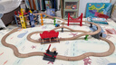 Hape(德国)儿童小火车轨道玩具木质拼搭diy多功能套装节日礼物E3730 实拍图