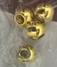 御邪黄金光面金珠转运珠女足金999脚链隔珠散珠手链520礼物情人节礼物 4mm[光面]0.05g标准版 实拍图