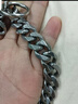 AYOUA赛级316L不锈钢P链钛钢大型犬狗项圈P绳训犬边牧德牧马犬六面抛光 线径3MM*50CM长 实拍图