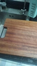 爱仕达（ASD）菜板进口乌檀木99%抗菌砧板整木加大加厚双面防霉面板45*28*2.5cm 实拍图