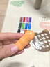 弥鹿（MiDeer）【全网低价】文具油画棒美术专业绘画涂色学生不脏手油性画笔豌豆蜡笔12色儿童美育工具 实拍图