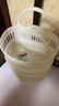 可爱壁挂式收纳篮多功能厨房浴室小挂篮免打孔挂墙首饰盒小号 白色大嘴挂壁收纳盒 实拍图