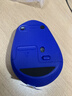 罗技（Logitech）M330 静音鼠标 无线鼠标 办公鼠标 右手鼠标 蓝色 带无线2.4G接收器 实拍图