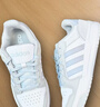 adidas ENTRAP美式校园风运动少年感复古篮球风板鞋男女阿迪达斯   白色/浅蓝/灰色   42.5 实拍图