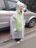 牧萌（moremerry）儿童雨衣男女童学生上学带书包位雨披 活力熊 3XL  实拍图