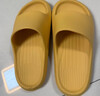 朴西新款EVA踩屎感厚底拖鞋女士居家室内情侣拖鞋男 黄色 37-38 实拍图
