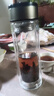 【京东物流配送】高硼硅双层玻璃杯大容量泡茶杯水杯子茶水分离杯 【双层加厚】茶杯350ml1只 实拍图