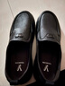 意尔康男鞋秋季羊皮舒适一脚蹬皮鞋男软面套脚商务休闲鞋 59171W黑色 43 实拍图