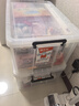 禧天龙塑料衣物收纳箱书籍储物箱65L 透明  1个装 不带轮 实拍图