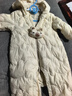 巴拉巴拉童装婴儿连体衣轻薄羽绒服宝宝衣服冬装抱衣爬服男童女童萌趣 白色卡皮巴拉-白鸭绒 73 cm-充绒量37g 实拍图