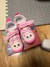 kids.ing可迪星女童帆布鞋小童宝宝鞋子猫咪卡通儿童春秋幼儿园板鞋 粉 31 实拍图