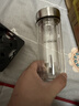 希诺（heenoor）双层玻璃杯男家用商务办公泡茶杯子过滤车载水杯XN-9301 265mL 实拍图