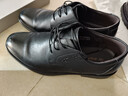 红蜻蜓真皮男鞋春夏舒适商务休闲皮鞋高级正装德比鞋婚鞋WTA7376黑色39 实拍图