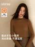 ubras虞书欣同款蚕丝羊毛小高领肌底衣女士打底衫内搭上衣女 小高领-漆黑色 L 实拍图