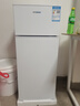 HYUNDAI（韩国现代）小冰箱迷你小型家用冷藏冷冻宿舍出租房办公室双开门二门电冰箱节能省电 100L白【一级能效+租房必备】 实拍图