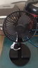电风扇伸缩折叠小风扇宿舍家用静音充电型办公台式USB桌面宿舍大风力夏台面落地两用折叠电风扇 颜色随机 直插款无档位开关1个装 实拍图