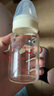 爱得利（evorie）奶瓶 新生儿奶瓶 标准口径玻璃奶瓶120ml (自带0-3个月S码圆孔) 实拍图
