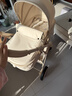 ANGI BABY婴儿推车可坐可躺婴儿车轻便折叠新生儿减震高景观双向儿童手推车 星釉流光白【全新升级】PU橡胶轮 实拍图